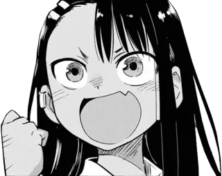 🖤 2fd67aa6 Nagatoro Don't Toy With Me, Miss Nagatoro anime, manga, nagatoro, cartoon, fanart, expression, cute, girl telegram sticker