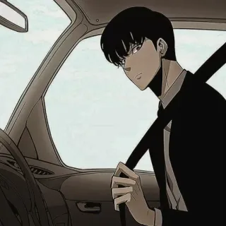 🤖 7ba5dcf9 Anime, Nam, Tài xế, Xe hơi, Dây an toàn, Nghiêm túc, Nhân vật telegram sticker