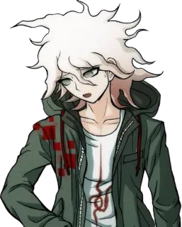 🙁 07fbe9bf Nagito Komaeda Danganronpa Аниме, Кровь, Насилие, Персонаж, Danganronpa, Нагито Комаэда telegram sticker
