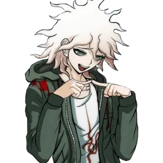 😳 2850283b Nagito Komaeda Danganronpa Аниме, Манга, Danganronpa, Нагито Комаэда telegram sticker