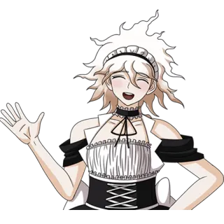 ✋ 3509021d Аниме, Горничная, Каваий, Милый, Персонаж, Мультфильм telegram sticker