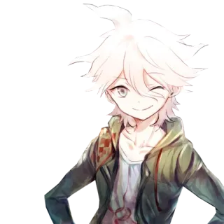 😉 4f131b4a Nagito Komaeda Danganronpa Аниме, Danganronpa, Нагито Комаэда, Персонаж telegram sticker