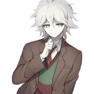 🤔 7a994932 Nagito Komaeda Danganronpa Аниме, Манга, Danganronpa, Нагито Комаэда telegram sticker