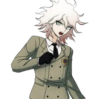 🕵️‍♂️ 9f7d4d4c Nagito Komaeda Danganronpa Аниме, Персонаж, Видеоигра, Danganronpa telegram sticker