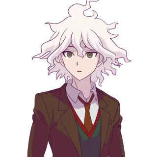😧 a7c5af7d Nagito Komaeda Danganronpa Аниме, Danganronpa, Нагито Комаэда, Персонаж, Видеоигра, Игра telegram sticker