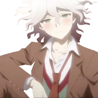 😳 b72970f1 Nagito Komaeda Danganronpa Аниме, Danganronpa, Нагито Комаэда, Персонаж telegram sticker