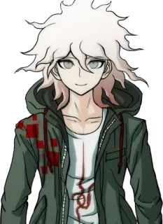 🙂 bbbd824d Nagito Komaeda Danganronpa Аниме, Персонаж, Danganronpa, Нагито Комаэда, Надежда, Отчаяние, Видеоигра telegram sticker