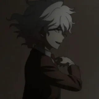 🧏‍♂ 1c12da41 Nagito Komaeda Danganronpa 动漫, 弹丸论破, 狛枝凪斗, 角色, 同人 whatsapp sticker