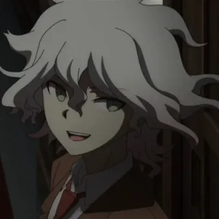 😏 3214e48b Nagito Komaeda Danganronpa 动漫, 弹丸论破, 狛枝凪斗, 希望, 角色 whatsapp sticker