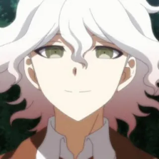 ☺️ 82b330e6 Nagito Komaeda Danganronpa 动漫, 弹丸论破, 狛枝凪斗, 角色 whatsapp sticker