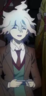 🕹 b537ef67 Nagito Komaeda Danganronpa 动漫, 游戏, 弹丸论破, 狛枝凪斗, 角色 whatsapp sticker