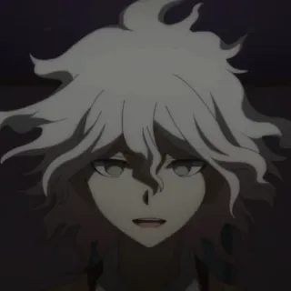 😀 f56c1b10 Nagito Komaeda Danganronpa 动漫, 弹丸论破, 狛枝凪斗, 角色, 游戏 whatsapp sticker