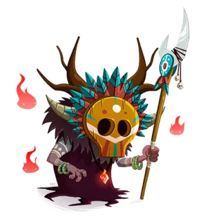 😡 76674728 Fantaisie, Masque, Tribal, Chaman, Sorcière telegram sticker