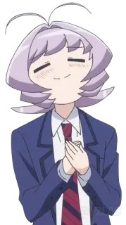 ☺ 97d94c4c Komi Shouko Komi Can't Communicate アニメ, 漫画, かわいい, 可愛い, 制服, 古見さんは、コミュ症です。, 古見硝子 telegram sticker