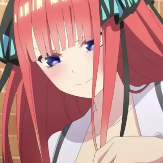 📱 1fc60980 Nino Nakano The Quintessential Quintuplets Anime, Manga, Personaje, Nino, Nakano, Las Quintillizas whatsapp sticker