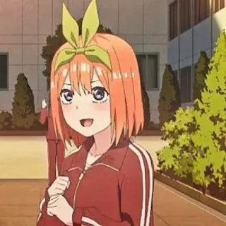 🧩 c2a8e5a5 Yotsuba Nakano The Quintessential Quintuplets Anime, Dibujo animado, Personaje, Sonrisa, Chica, The Quintessential Quintuplets, Yotsuba Nakano telegram sticker