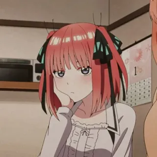 🦋 cbd7f8e6 Nino Nakano The Quintessential Quintuplets Аниме, Девушка, Нино Накано, Пять невест telegram sticker