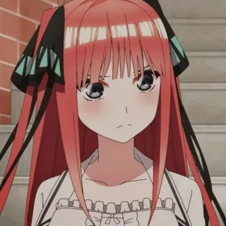 🌿 b03875a2 Nino Nakano The Quintessential Quintuplets 动漫, 女孩, 可爱, 卡哇伊, 傲娇 telegram sticker