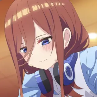 🌿 d763c30c 动漫, 女孩, 可爱, 耳机, 脸红 telegram sticker