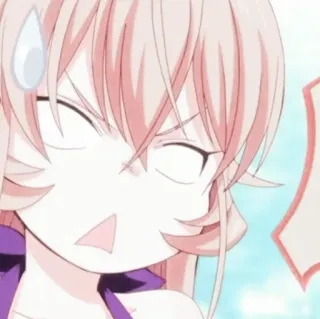 🥘 2420641a Anime, Fofo, Garota, Expressão, Suor, Desenho animado, Personagem telegram sticker