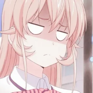 🥘 28c3f45c anime, desenho animado, mulher, garota, personagem, expressão, entediada, descontente telegram sticker