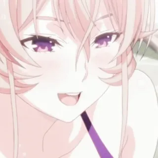 🥘 8994b66e Anime, Elfo, Cabelo rosa, Olhos roxos, Pele clara telegram sticker