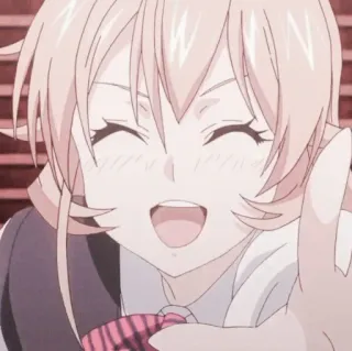 🥘 b97852f7 Anime, Garota, Feliz, Sorriso, Personagem telegram sticker