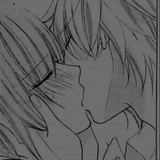 🖤 368c9ea2 키스, 애니메이션, 만화, 로맨스, 사랑, 커플 telegram sticker