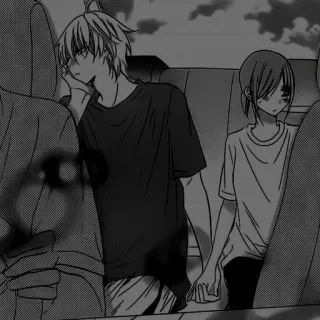 🖤 3920efb9 만화, 애니메이션, 커플, 손 잡기, 로맨스, 일러스트 telegram sticker