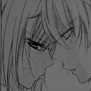 🖤 4f564ebc 애니메이션, 로맨스, 키스, 만화, 커플, 사랑, 미술 telegram sticker