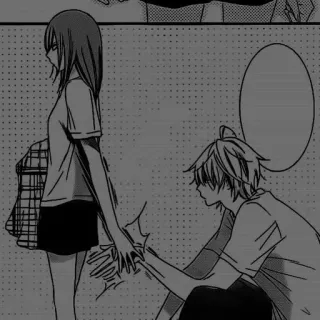 🖤 5bbcb7fa 만화, 애니, 학교, 커플, 로맨스, 십대 telegram sticker