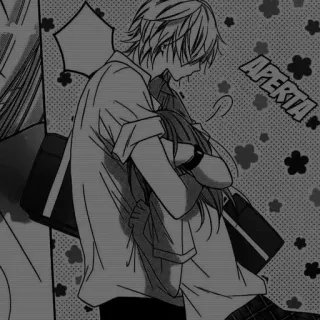 🖤 76c3cade APERTA 애니메이션, 포옹, 커플, 로맨스, 만화 telegram sticker