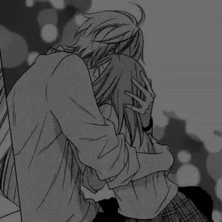🖤 b0edd11e 포옹, 애니메이션, 만화, 커플, 사랑 telegram sticker