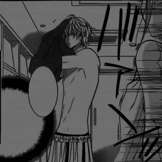 🖤 bc1dec71 애니메이션, 만화, 남성, 상의탈의, 미술 telegram sticker