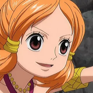 🍊 86915378 Nami One Piece anime, one piece, nami, character, cartoon whatsapp sticker