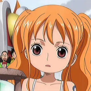 🍊 8b659ad7 Nami One Piece anime, character, Nami, One Piece, manga whatsapp sticker