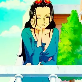 👑 42a419f8 Nico Robin One Piece Anime, One Piece, Nico Robin, Manga telegram sticker