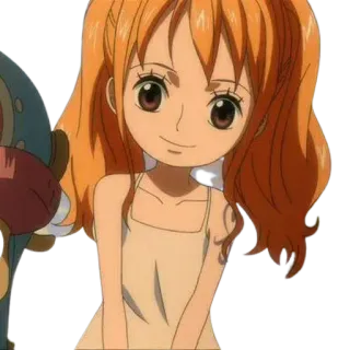 👑 4da9c2d6 Nami One Piece Anime, One Piece, Nami, Cartone animato, Personaggio telegram sticker