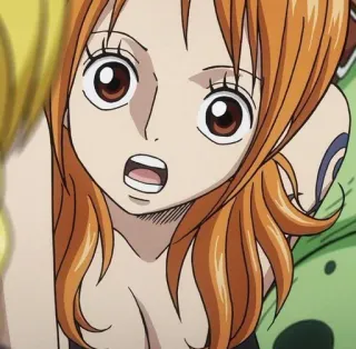💵 666cc6cb Nami One Piece Anime, One Piece, Nami, Dibujos animados, Mujer telegram sticker