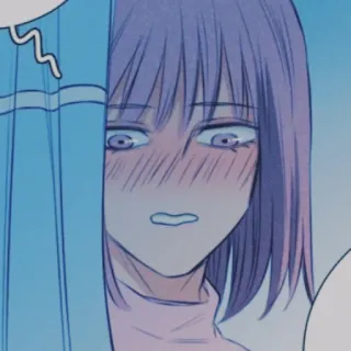 ✖ 8eefcc55 Anime, Kartun, Tersipu, Wanita, Gadis, Malu telegram sticker