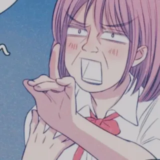 🏳️‍⚧️ 9b655fdb Anime, Manga, Marah, Ekspresi, Gestur ofensif, Kartun telegram sticker