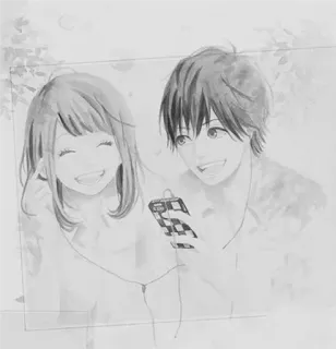 😊 4247578c Anime, Manga, Coppia, Amore, Felice, Musica, Cuffie telegram sticker