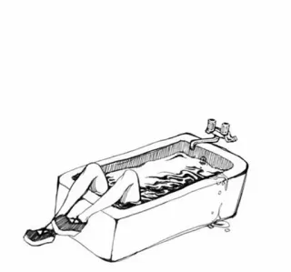 😑 a775c56c vasca da bagno, gambe, acqua, scarpe, disegno telegram sticker