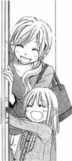 😂 b98b9d3e anime, manga, famiglia, sorridente, donna, ragazza telegram sticker