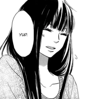 😅 e6675119 YUP. Anime, Manga, Ragazza, Sì, Cartone animato telegram sticker