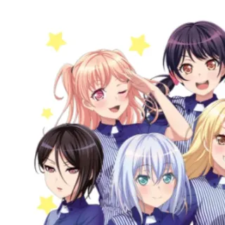 🥮 fe6de822 Anime, Gadis, Imut, Band, Seragam, Bintang whatsapp sticker