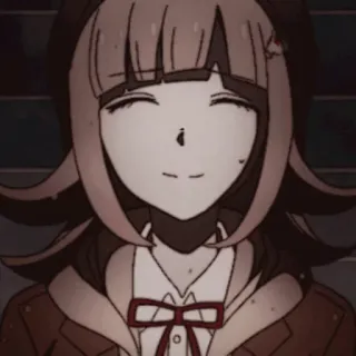 🌸 733cee3f Chiaki Nanami Danganronpa 애니메이션, 비디오 게임, 미소, 귀여운, 단간론파, 나나미 치아키 telegram sticker