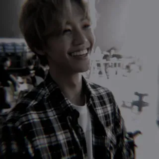 ◽️ 9b73d504 Mann, lächelnd, kariertes Hemd, Person telegram sticker