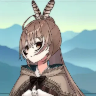 ⏳ 0b5c3fa9 anime, cartoon, character, illustration, mumei telegram sticker