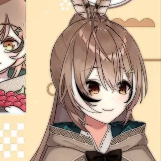 ⏳ 851470b3 Mumei anime girl, virtual youtuber, VTuber, Mumei Nanashi, hololive, kawaii, cute telegram sticker